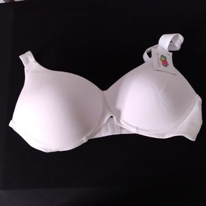 Fruit of the Loom White Wireless Padded Bra Size 40B